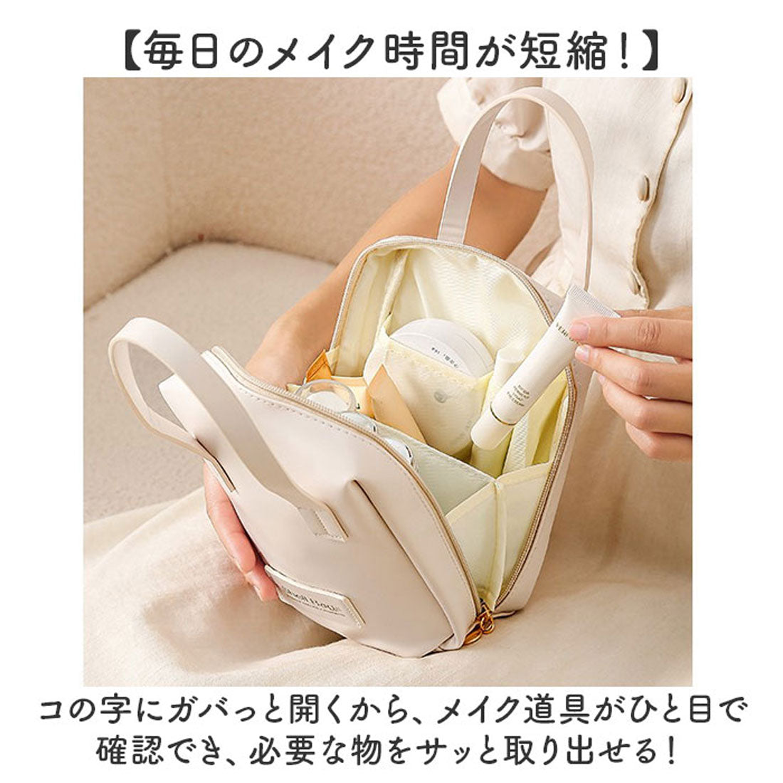 バックヤードファミリー BACKYARD FAMILY ポーチ 化粧ポーチ トラベルポーチ コンパクト 軽量 (ブラック) ブラック