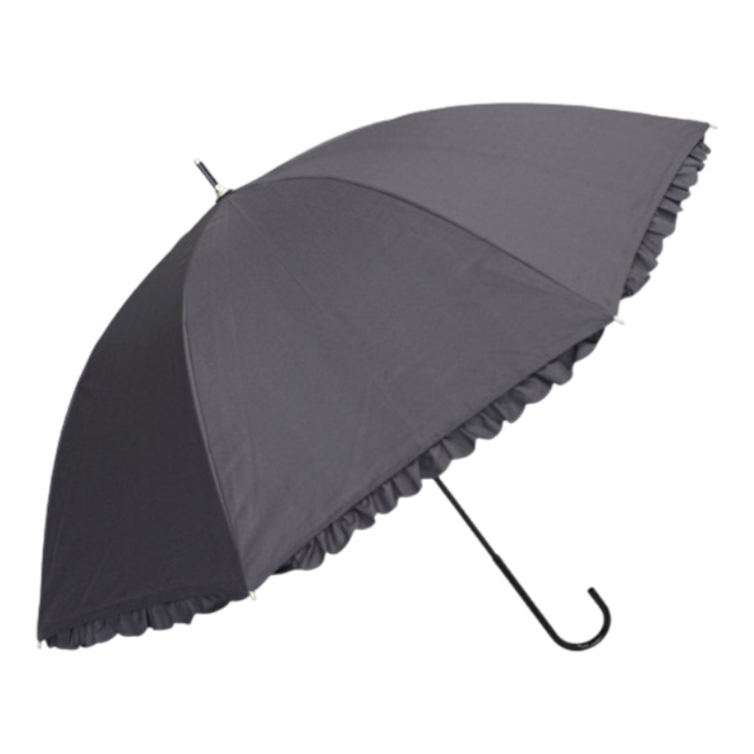 バックヤードファミリー BACKYARD FAMILY ATTAIN 晴雨兼用手開き 長傘 55cm (6722チャコール) 6722チャコール