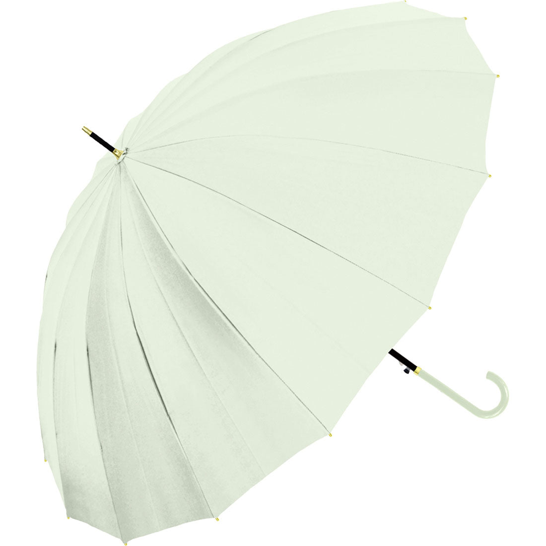 バックヤードファミリー BACKYARD FAMILY Natural basic レディース 傘 55cm 16本骨 無地 (ミントグリーン) ミントグリーン