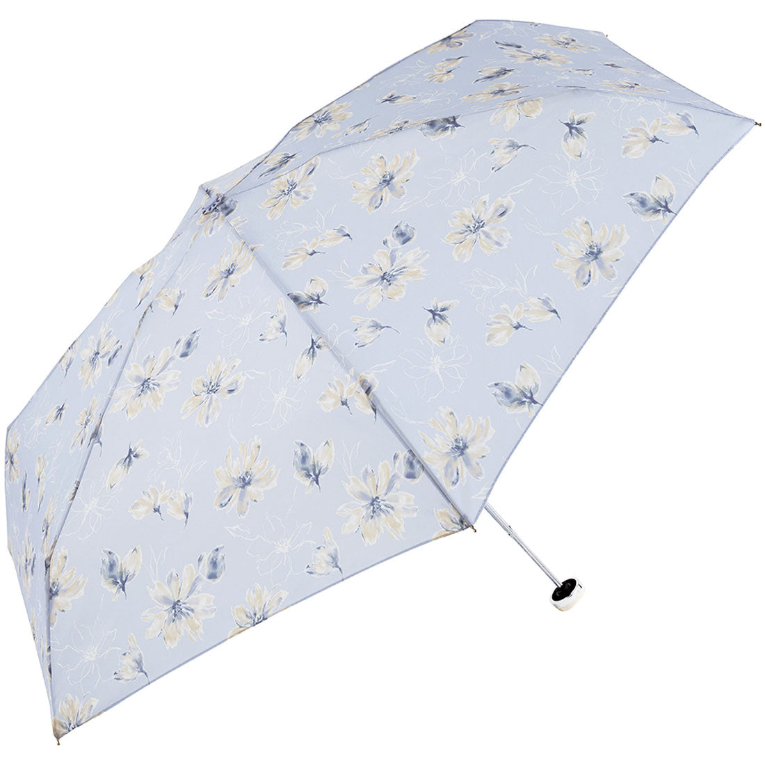 バックヤードファミリー BACKYARD FAMILY because トートバッグ 折りたたみ傘 (トーンフラワー/サックス) トーンフラワー/サックス