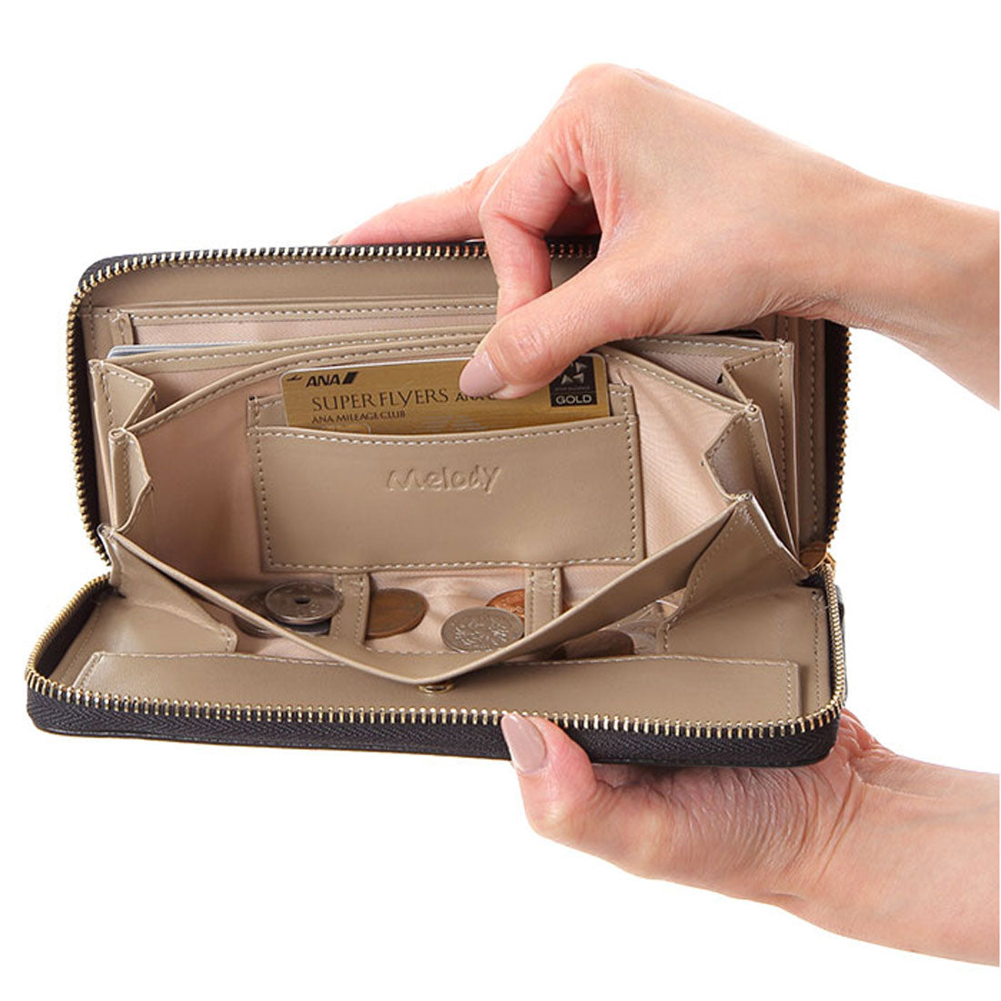 バックヤードファミリー BACKYARD FAMILY Melody ギャルソン本革 長財布 (41.MUSTARD) 41.MUSTARD