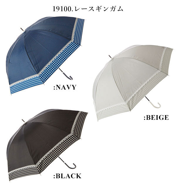 ノーブランド No Brand 晴雨兼用 シルバーコーティング 長傘