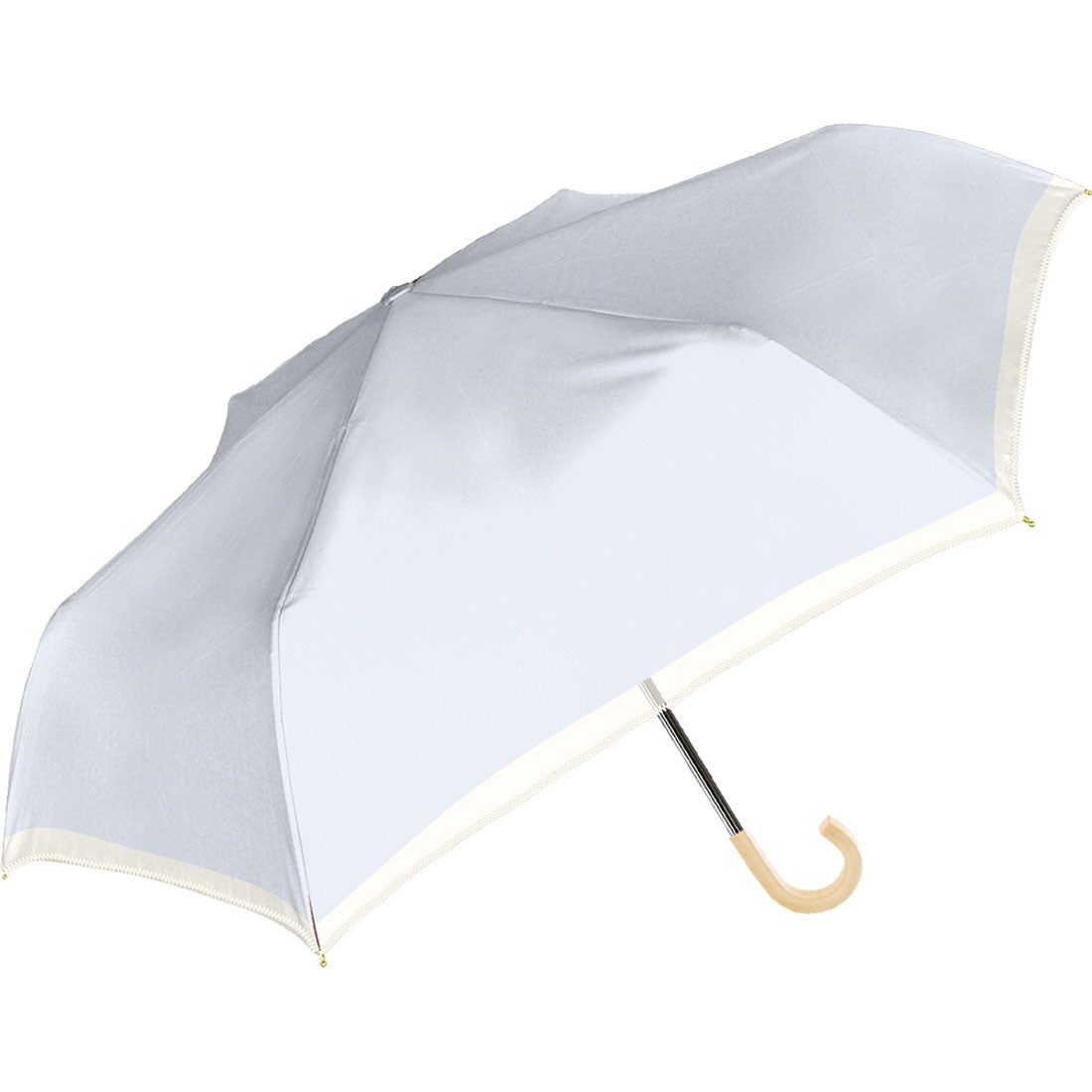 バックヤードファミリー BACKYARD FAMILY Parasol UV 晴雨兼用 折りたたみ傘 55cm (オーガンジー/サックス) オーガンジー/サックス