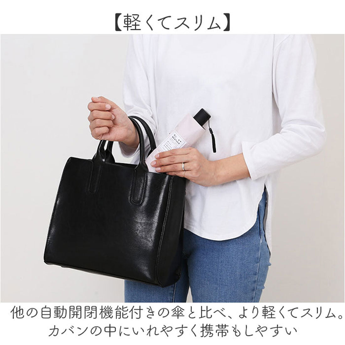 バックヤードファミリー BACKYARD FAMILY UV オールウェザー 自動開閉 折りたたみ傘 50cm (アイボリー) アイボリー