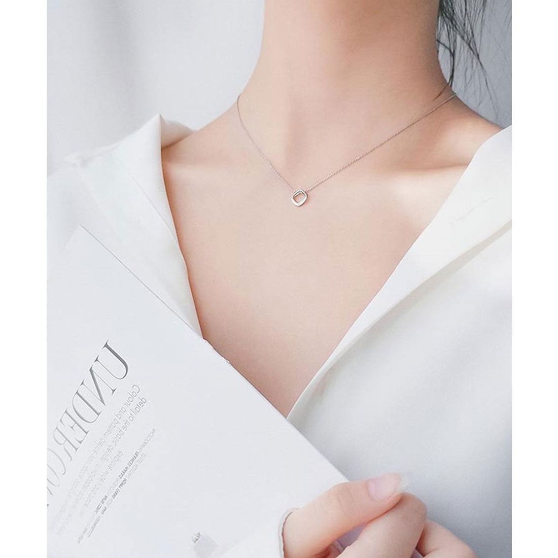 バックヤードファミリー BACKYARD FAMILY Diamond Hearts ビジューネックレス (シルバー) シルバー