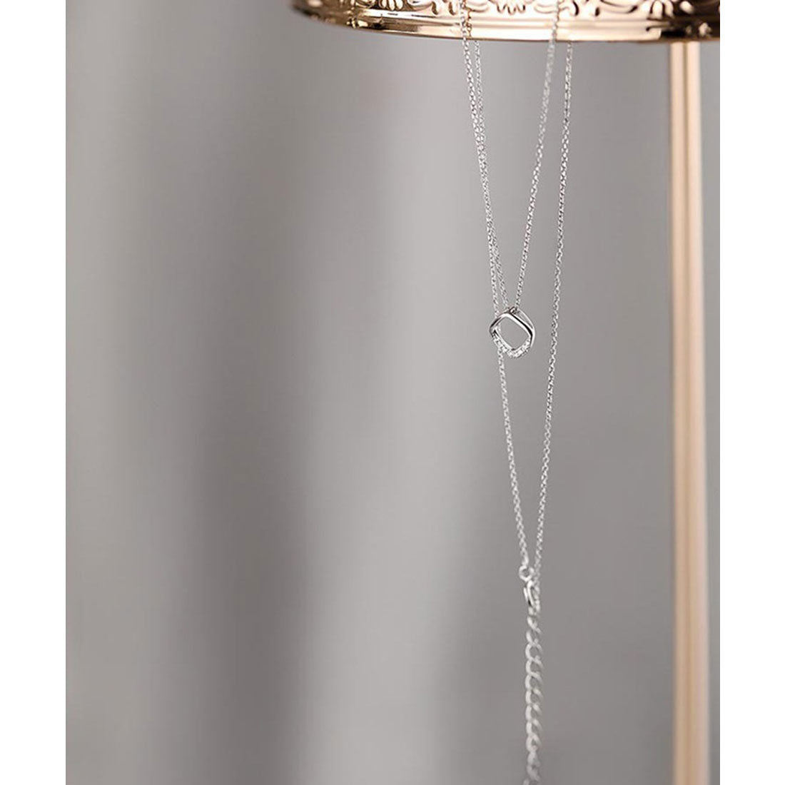 バックヤードファミリー BACKYARD FAMILY Diamond Hearts ビジューネックレス (シルバー) シルバー