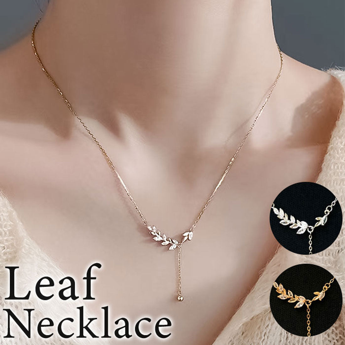 バックヤードファミリー BACKYARD FAMILY Diamond Hearts リーフネックレス (シルバー系その他) シルバー系その他