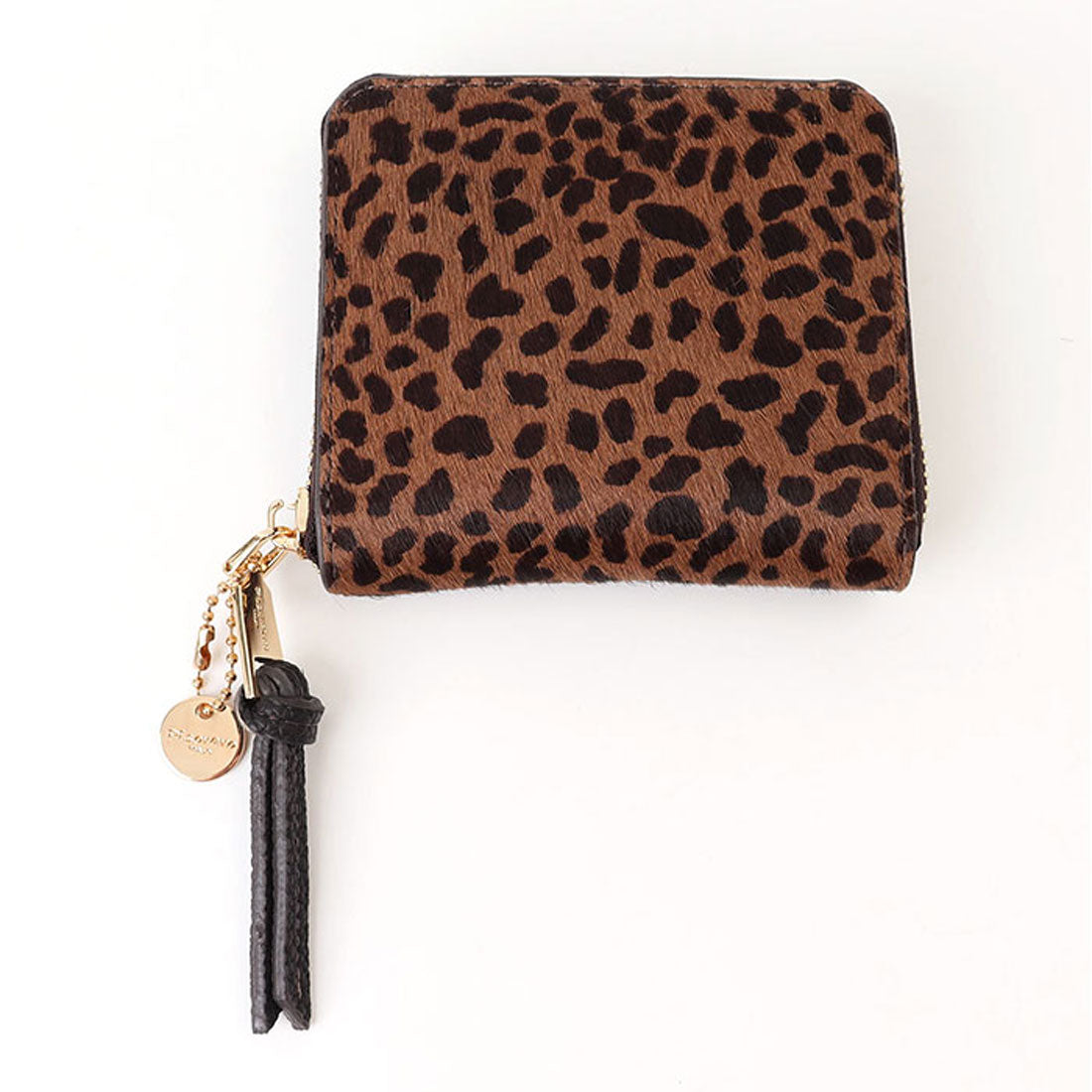 バックヤードファミリー BACKYARD FAMILY Pisoraro ピソラロ ハラコ ラウンド二つ折りミニウォレット (DALMATIAN) DALMATIAN