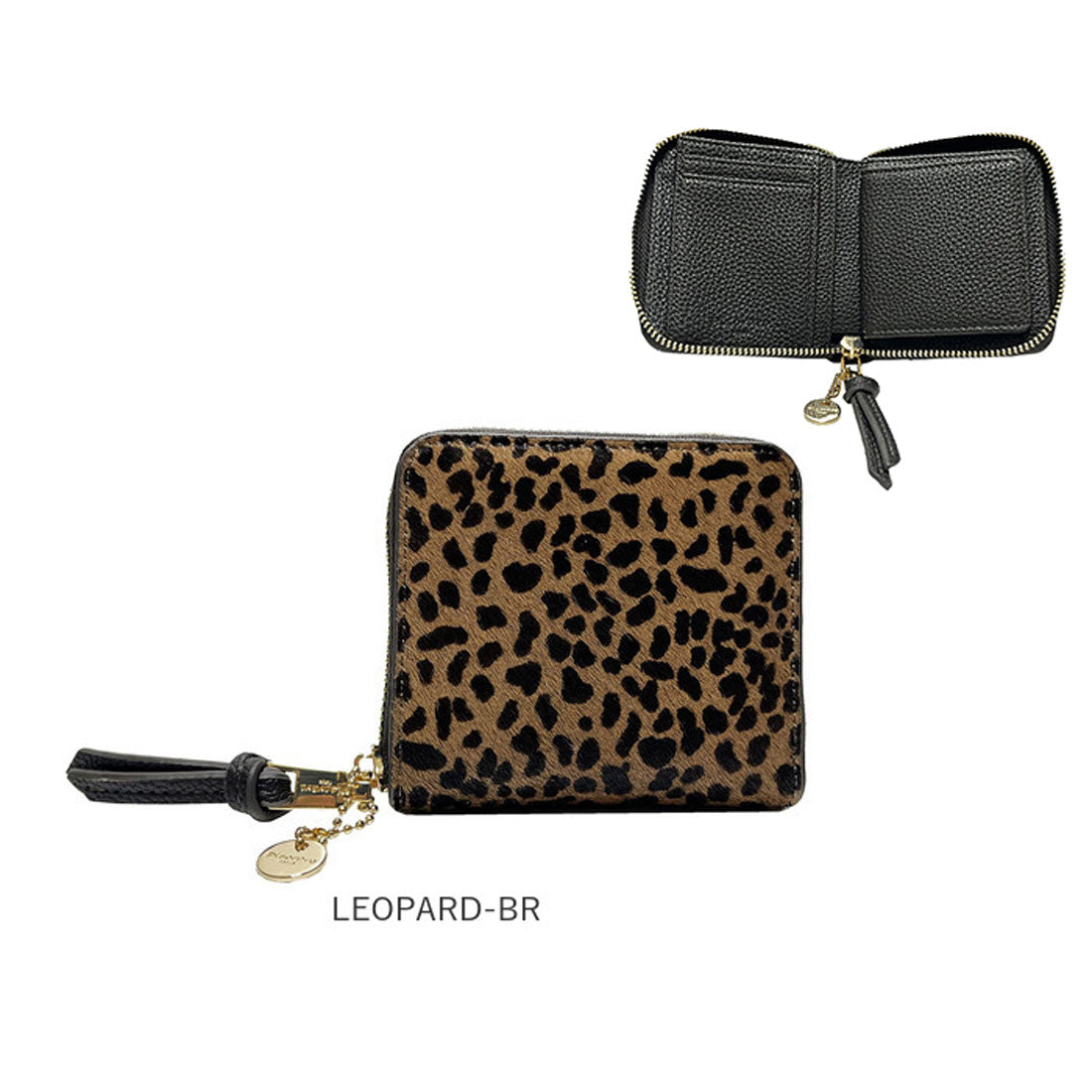 バックヤードファミリー BACKYARD FAMILY Pisoraro ピソラロ ハラコ ラウンド二つ折りミニウォレット (DALMATIAN) DALMATIAN