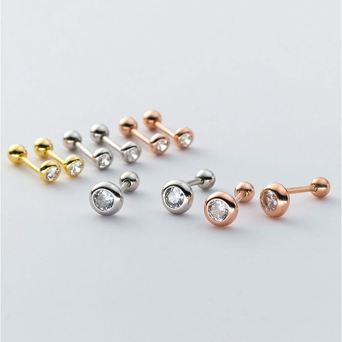 バックヤードファミリー BACKYARD FAMILY アクセサリーピアス (5ミリローズゴールド) 5ミリローズゴールド