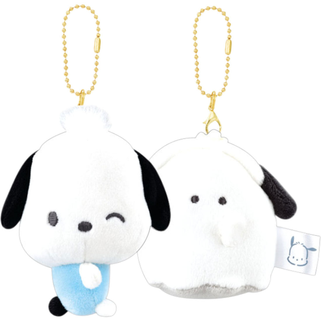 バックヤードファミリー BACKYARD FAMILY ニコぬいキーホルダー キャラクター (ポチャッコxオバケーヌ) ポチャッコxオバケーヌ