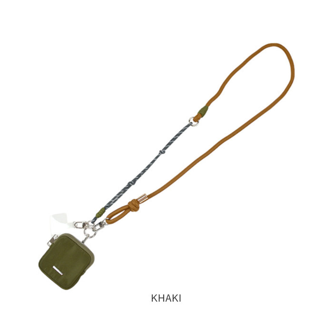 バックヤードファミリー BACKYARD FAMILY ポーチ付き配色ストラップ (KHAKI) KHAKI