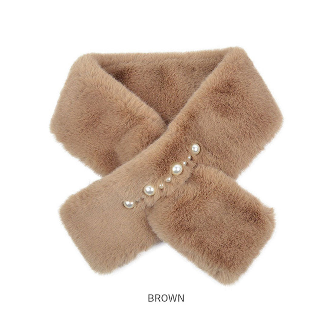 バックヤードファミリー BACKYARD FAMILY ファー ティペット パール付 (PINK) PINK