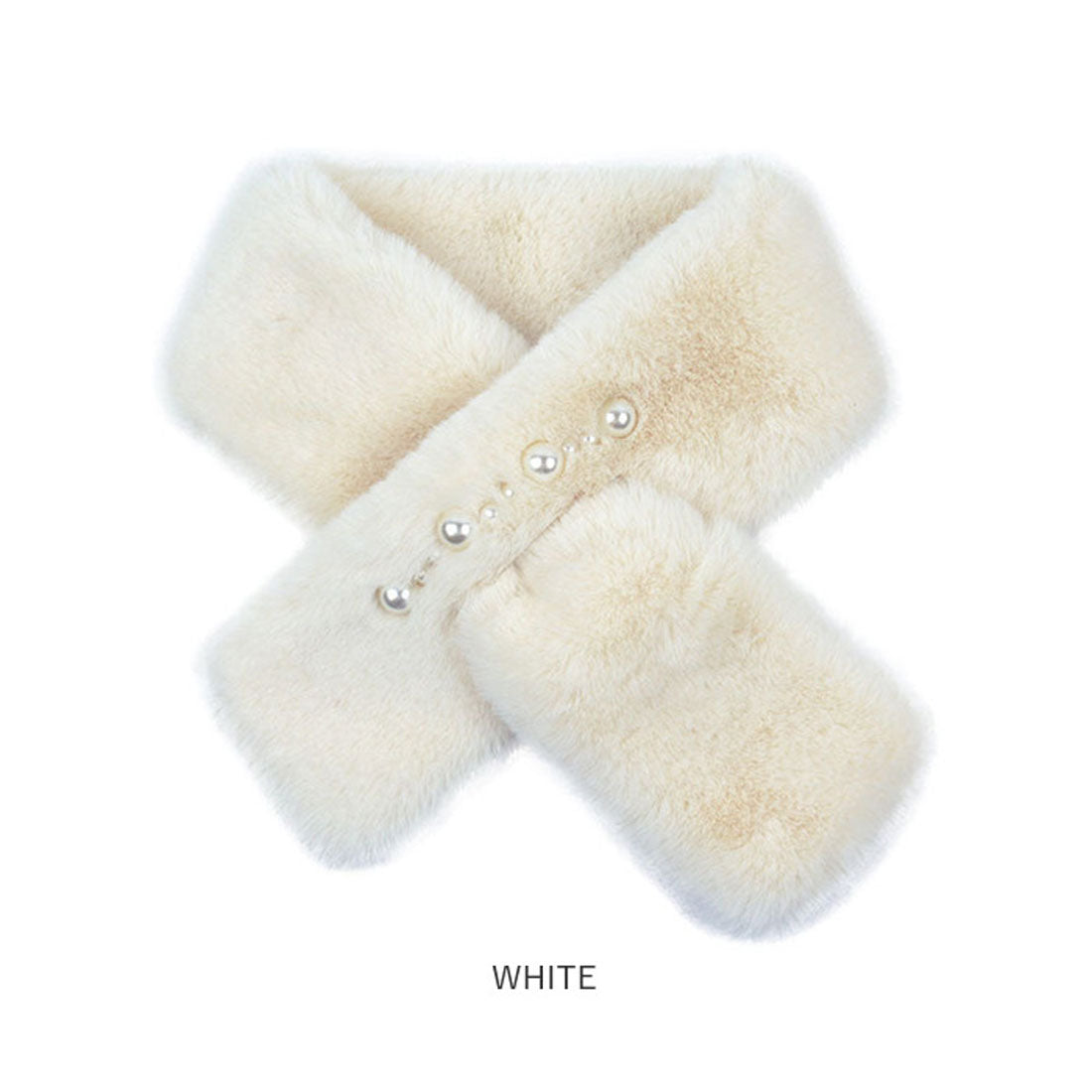 バックヤードファミリー BACKYARD FAMILY ファー ティペット パール付 (PINK) PINK