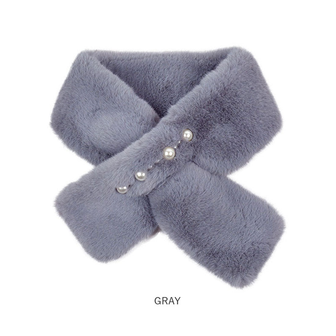 バックヤードファミリー BACKYARD FAMILY ファー ティペット パール付 (PINK) PINK