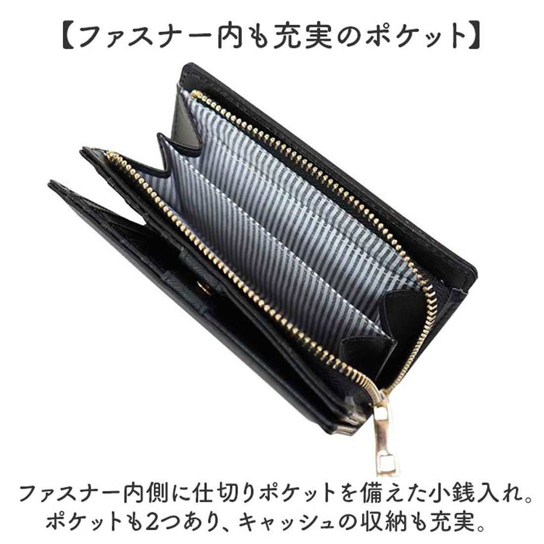 バックヤードファミリー BACKYARD FAMILY 角シボミドルL型ファスナー財布 (グレーベージュ) グレーベージュ