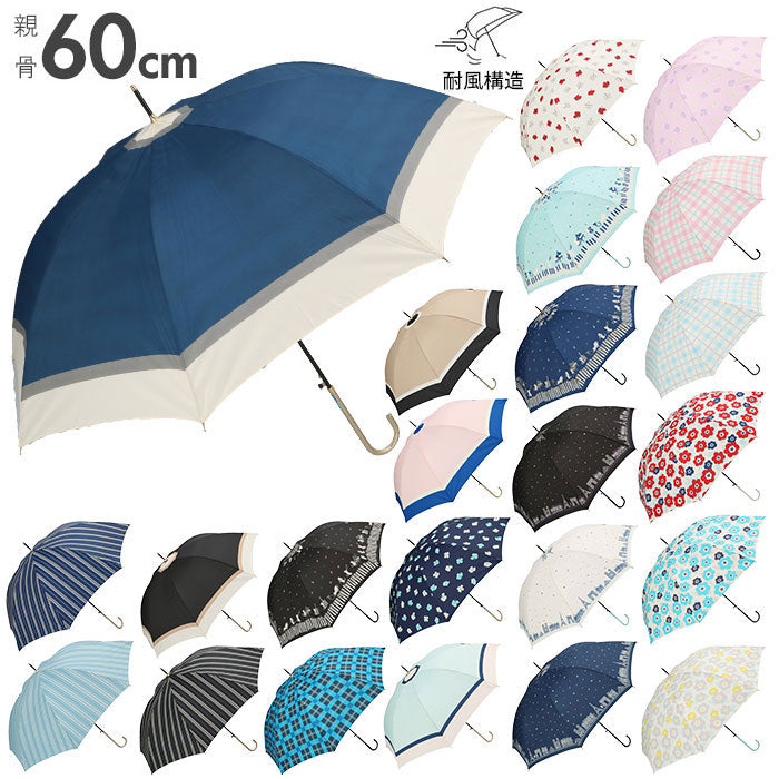 ノーブランド No Brand amusant sous la pluie 60cm スリム耐風長傘 8mm PUレザー (17130.オーケストラCAT_スカイ) 17130.オーケストラCAT_スカイ