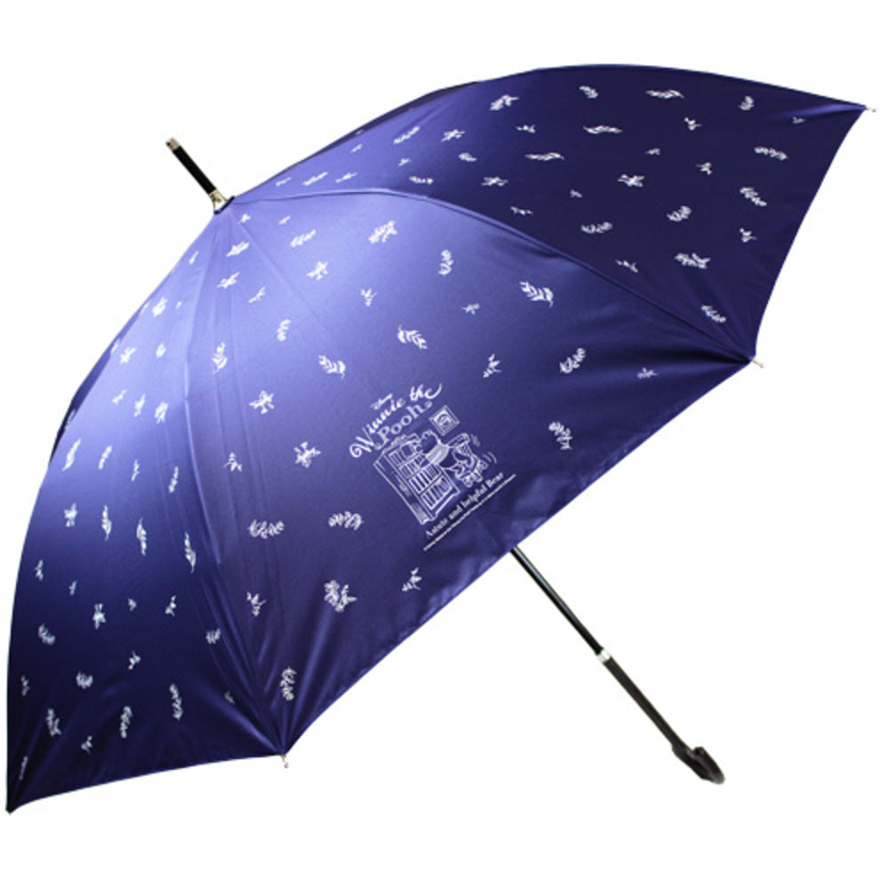 バックヤードファミリー BACKYARD FAMILY 傘 レディース ブランド 長傘 晴雨兼用,6670くまのプーさんネイビー