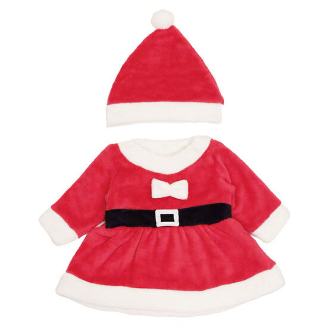 バックヤードファミリー BACKYARD FAMILY 【Aenak】サンタワンピース 女の子 ボア (レッド) レッド
