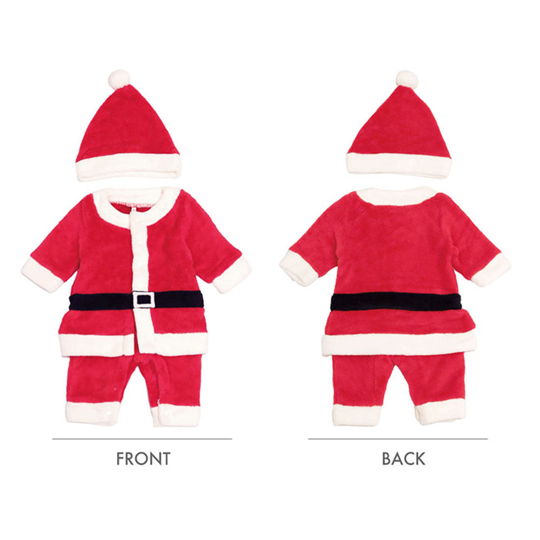 バックヤードファミリー BACKYARD FAMILY 【Aenak】サンタカバーオール ボア (レッド) レッド