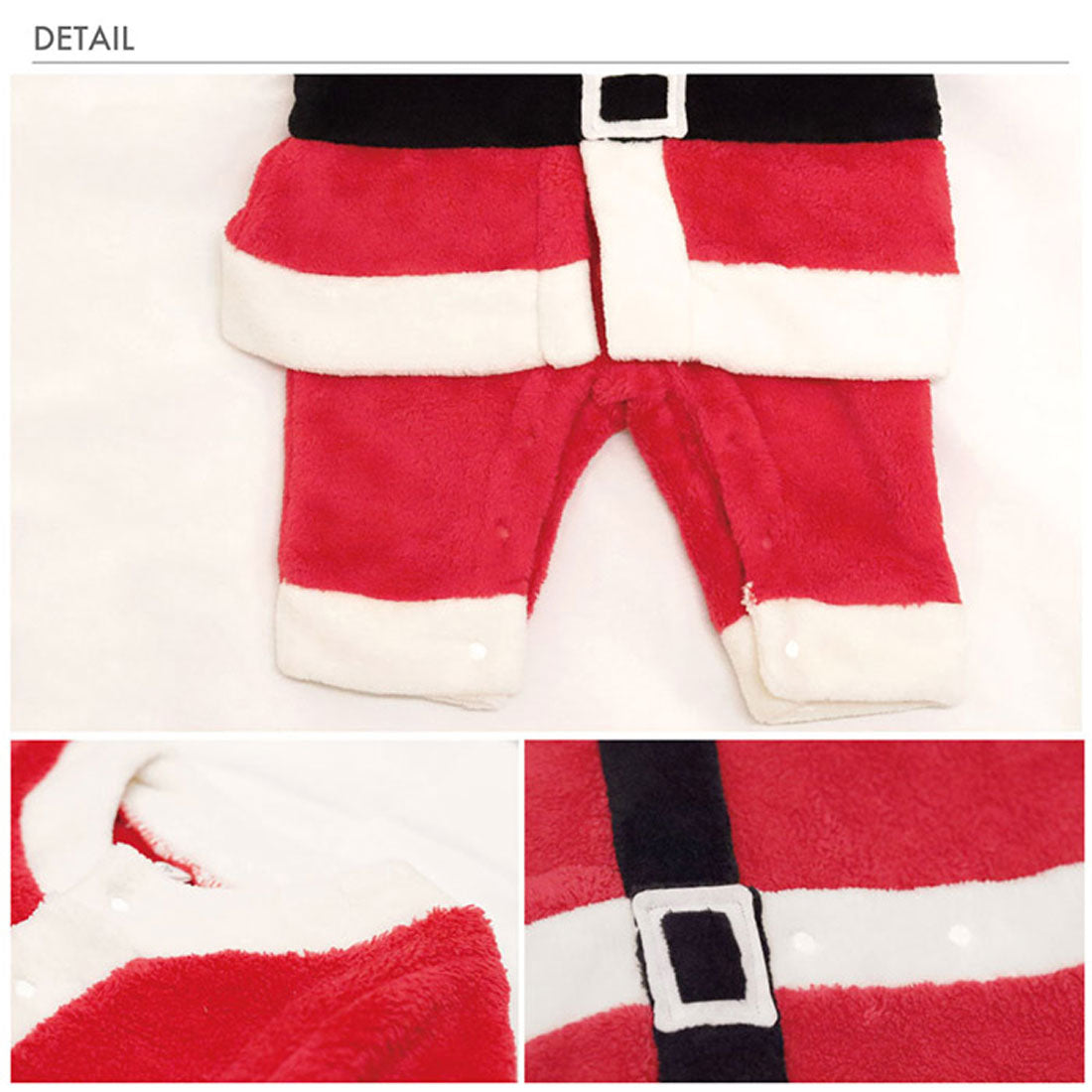 バックヤードファミリー BACKYARD FAMILY 【Aenak】サンタカバーオール ボア (レッド) レッド