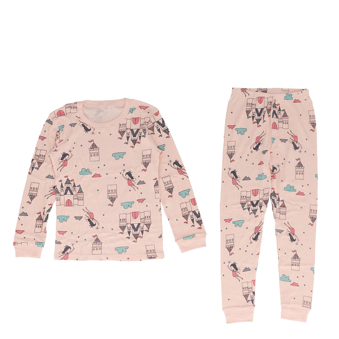 バックヤードファミリー BACKYARD FAMILY キッズパジャマ綿 h638,ピンクキャッスル