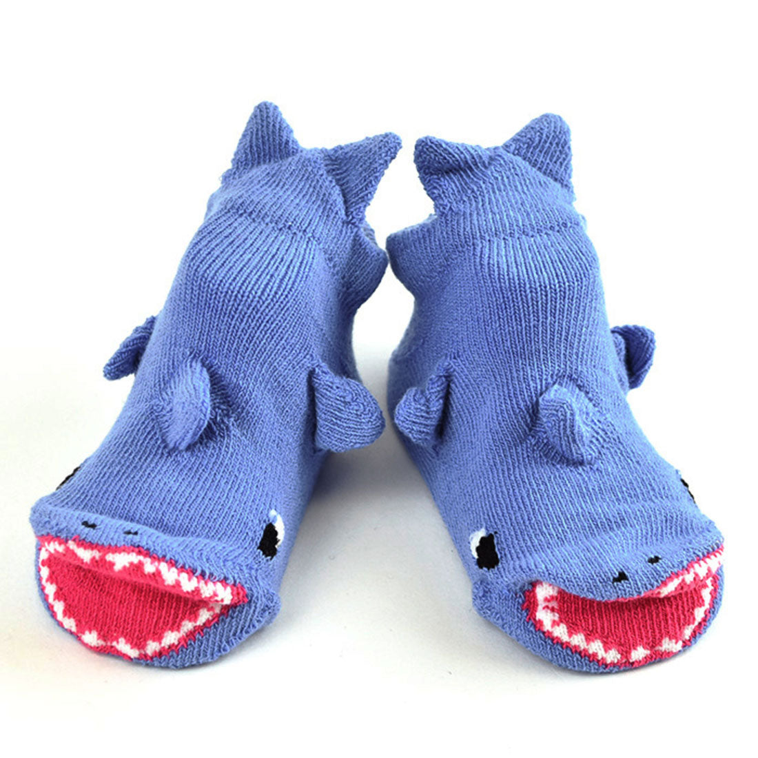 バックヤードファミリー BACKYARD FAMILY POMPKINS ポップアップ ベビーソックス,サメブルー