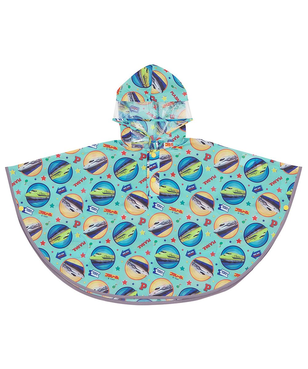 バックヤードファミリー BACKYARD FAMILY キッズ レインポンチョ 80 100cm RAPO2,プラレール