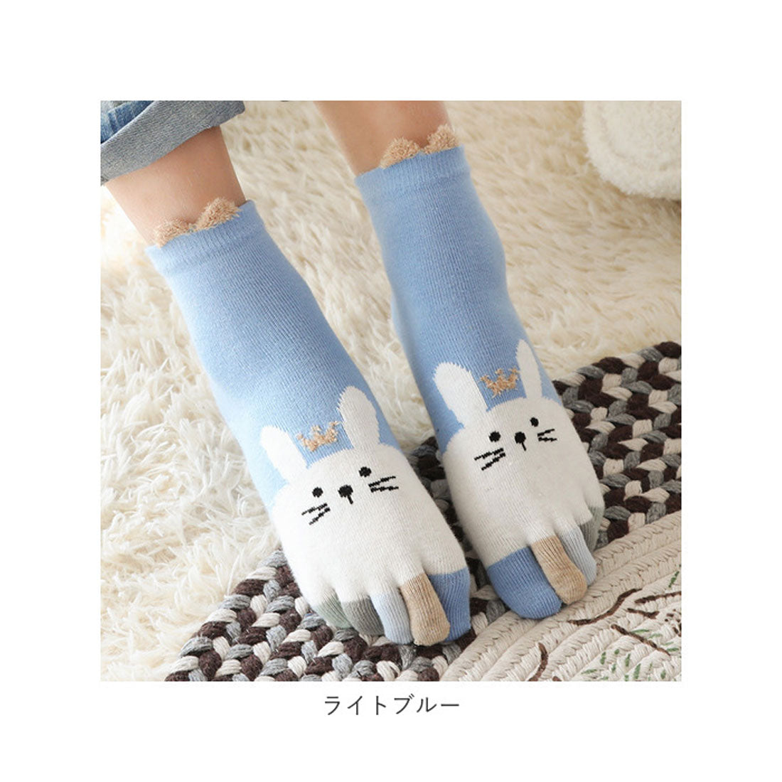 BACKYARD FAMILY 5 趾襪子兒童可愛棉質