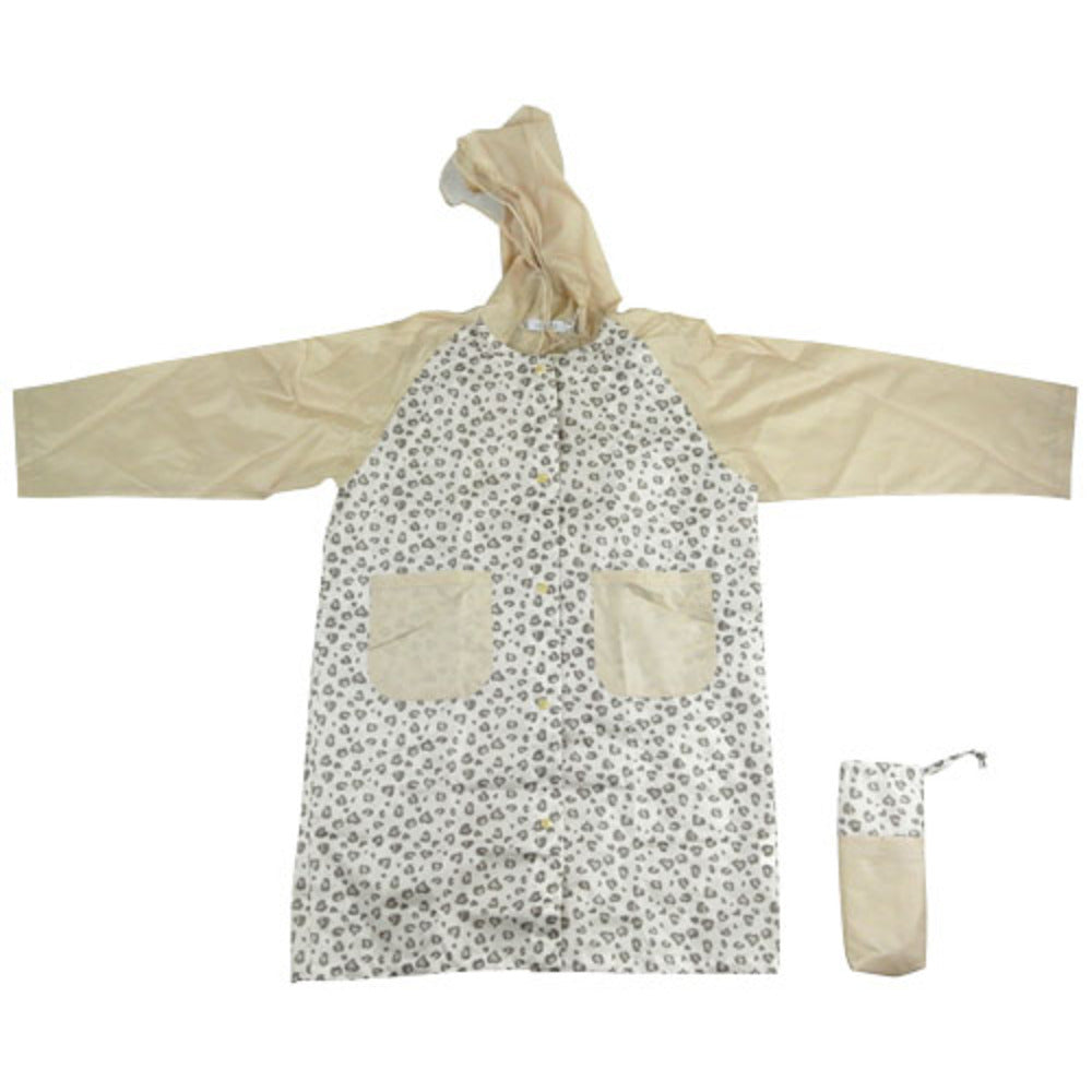 バックヤードファミリー BACKYARD FAMILY レインコート キッズ 女の子,レオパード/ベージュ