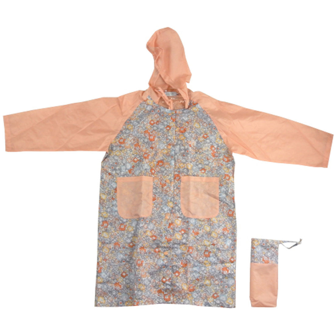 バックヤードファミリー BACKYARD FAMILY レインコート キッズ 女の子,小花/ピンク