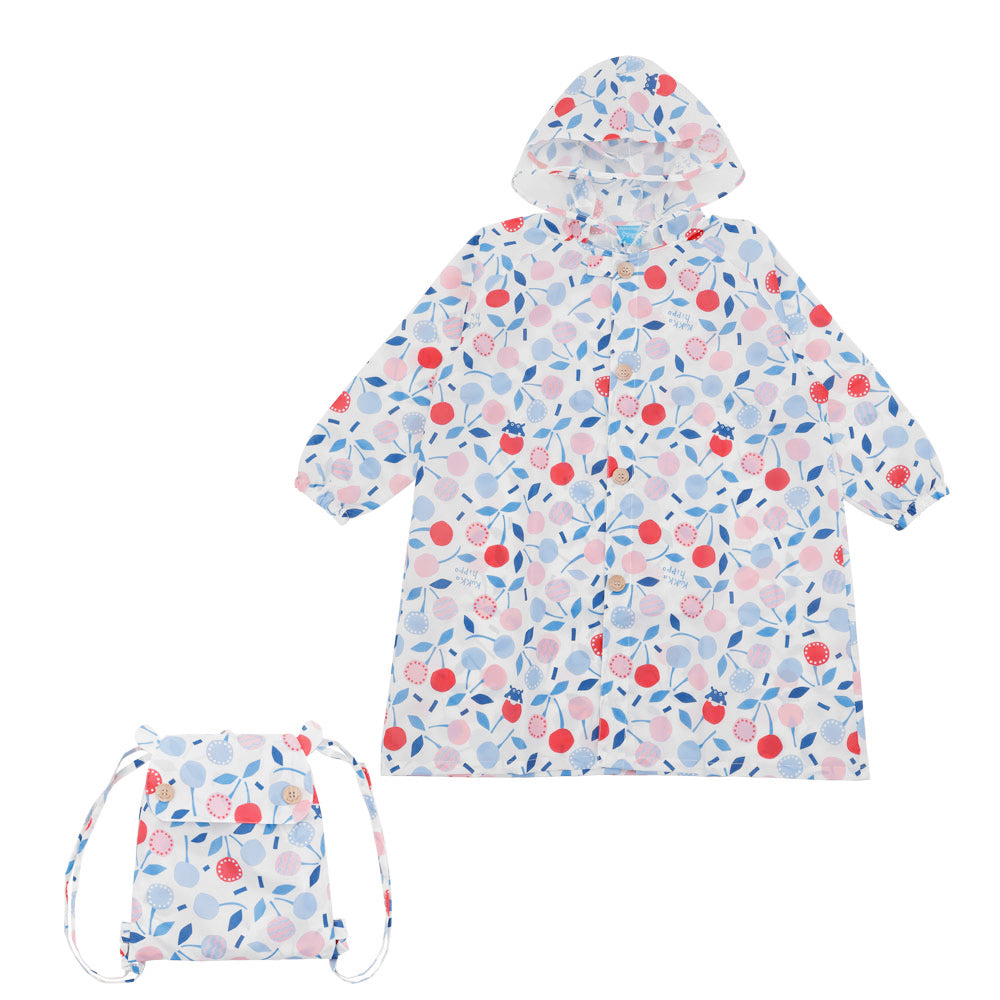 バックヤードファミリー BACKYARD FAMILY レインコート キッズ リュック 対応,さくらんぼ