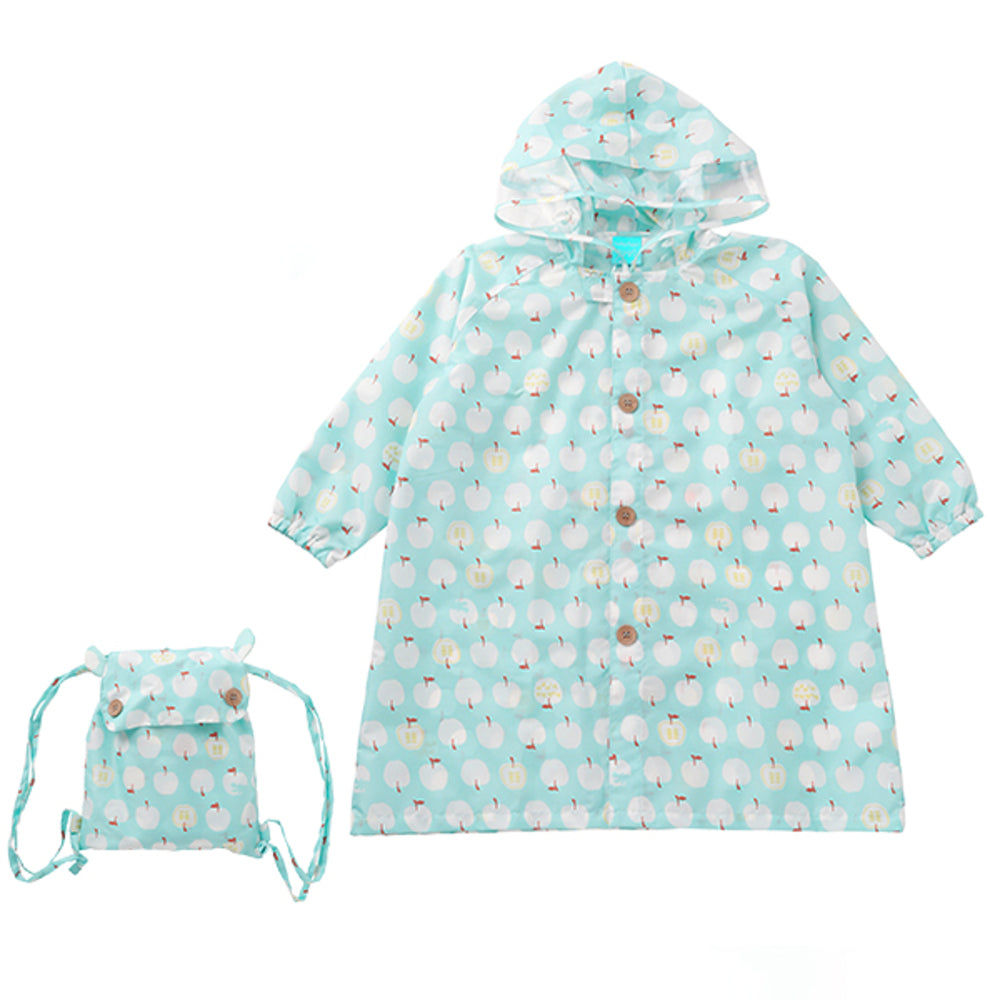 バックヤードファミリー BACKYARD FAMILY レインコート キッズ リュック 対応,リンゴ