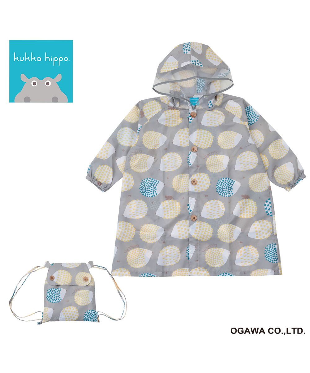 バックヤードファミリー BACKYARD FAMILY レインコート キッズ リュック 対応,ハリネズミ