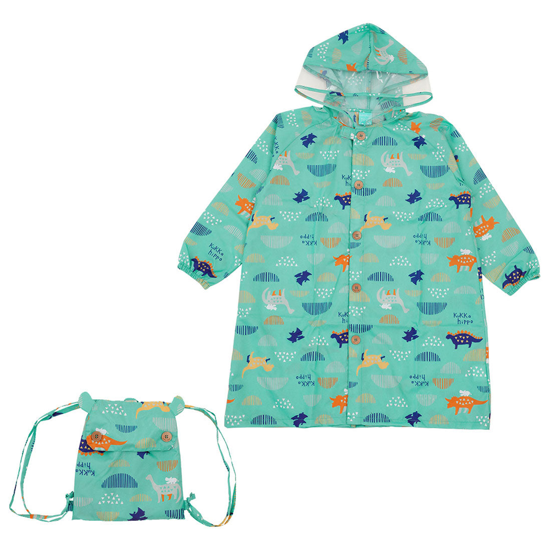バックヤードファミリー BACKYARD FAMILY レインコート キッズ リュック 対応,ダイナソー