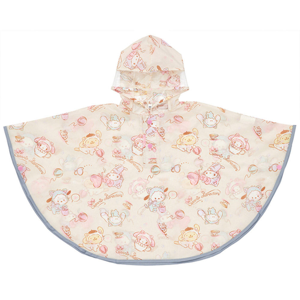バックヤードファミリー BACKYARD FAMILY キャラクター キッズレインポンチョ RAPO2,サンリオこねこねこ