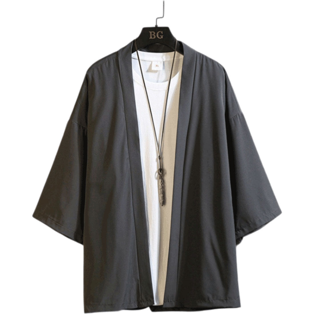 バックヤードファミリー BACKYARD FAMILY カーディガン 羽織 メンズ (ダークグレー) ダークグレー