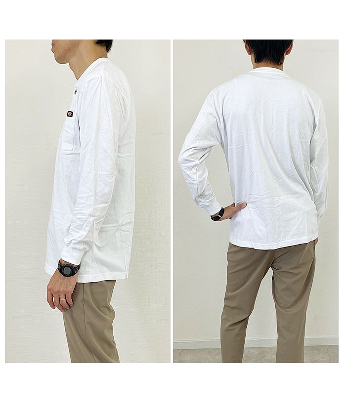 BACKYARD FAMILY Dickies Long Sleeve Henley Shirt WL451