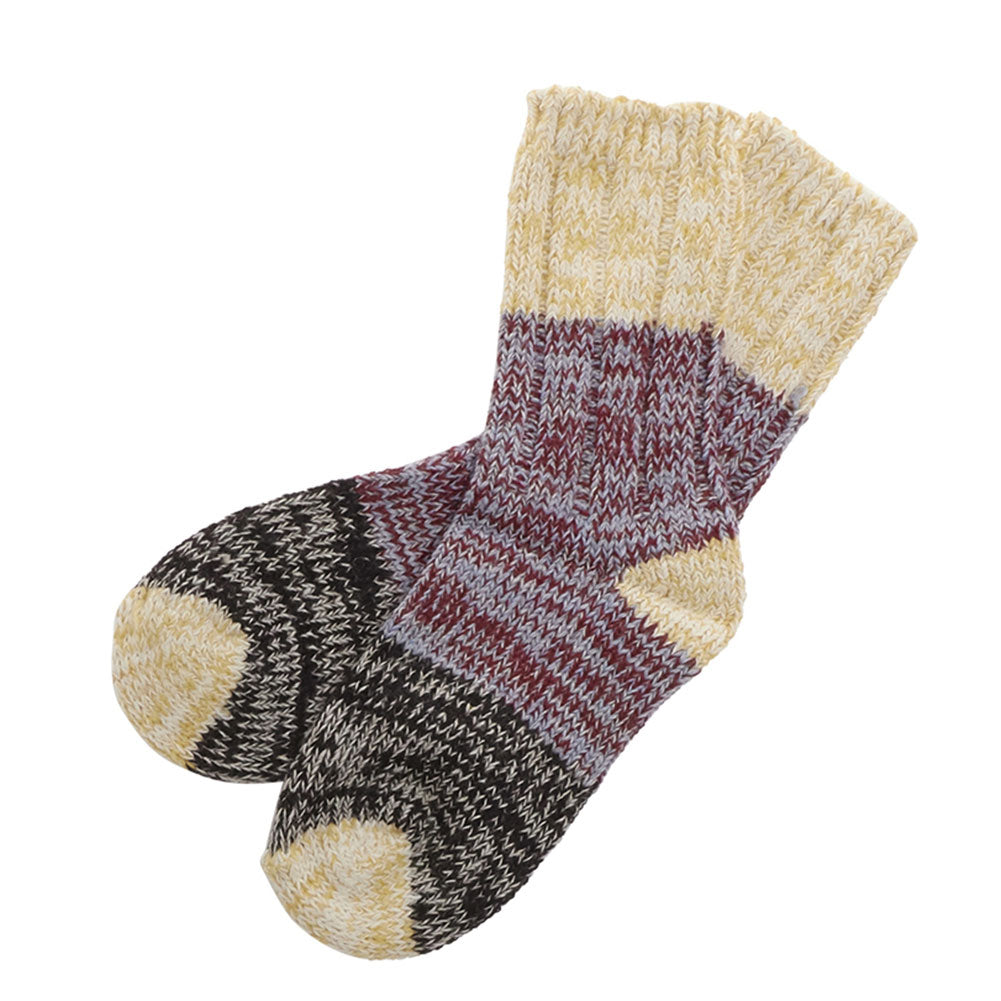 ノーブランド No Brand HFOOTWEAR hfootwear ウール混合靴下,【Cタイプ】PANNEAU_15.イエローオフ