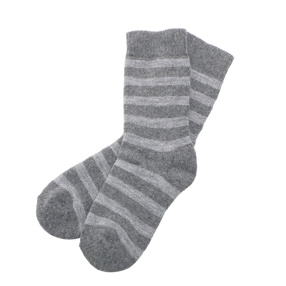 ノーブランド No Brand HFOOTWEAR hfootwear ウール混合靴下,【Dタイプ】RAYURES_12.グレー