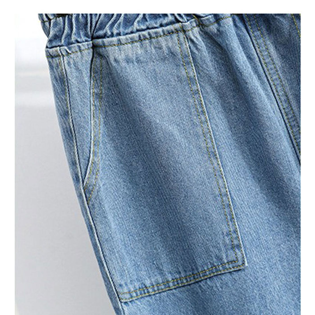 バックヤードファミリー BACKYARD FAMILY デニムパンツ ボトムス ウエストゴム (ネイビー) ネイビー