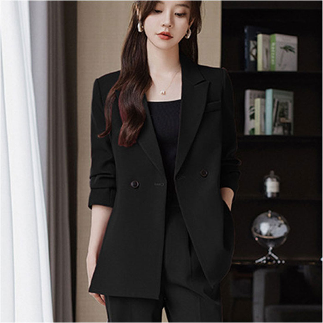 バックヤードファミリー BACKYARD FAMILY レディース スーツ パンツスーツ セット フォーマル (ワイン) ワイン