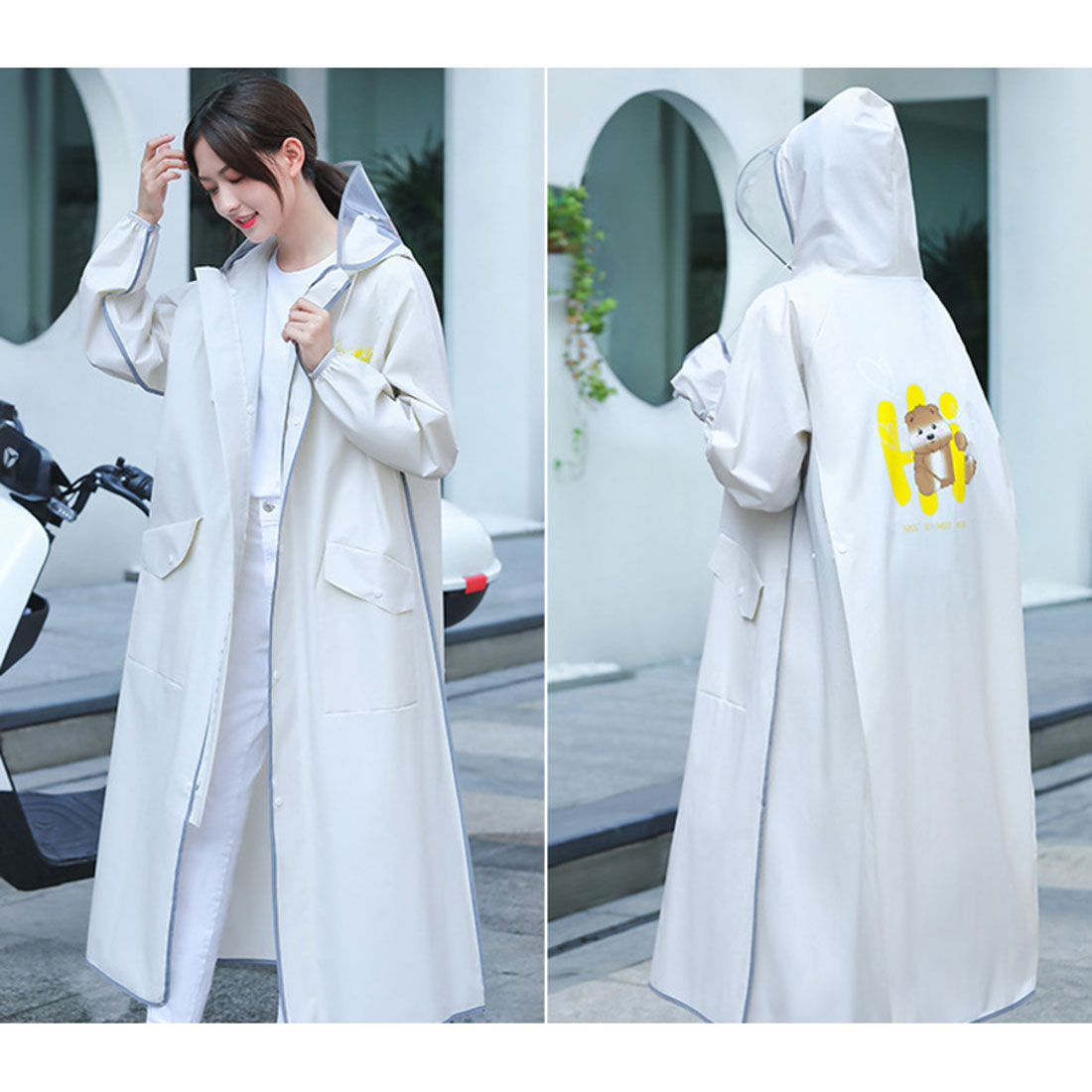 バックヤードファミリー BACKYARD FAMILY レインコート lyra701 (アイボリー) アイボリー