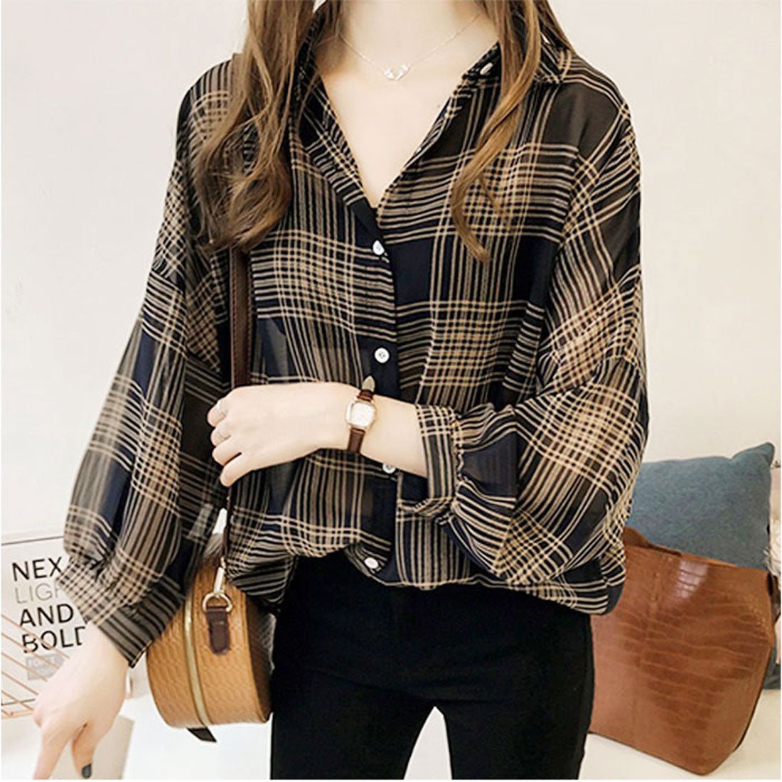 バックヤードファミリー BACKYARD FAMILY シャツブラウス トップス 薄手 (ベージュ) ベージュ