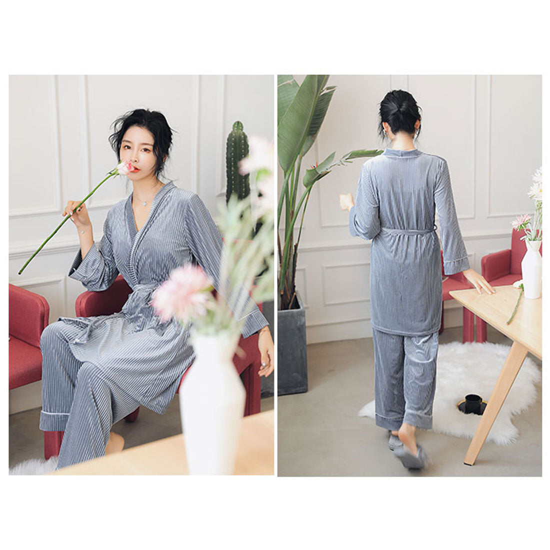 後院家庭後院家庭房間穿長禮服3套SY560