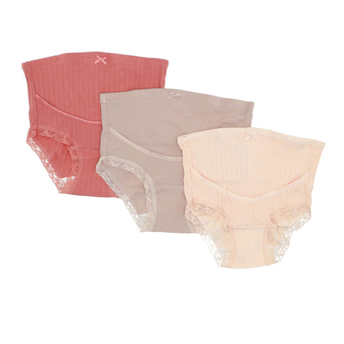 バックヤードファミリー BACKYARD FAMILY マタニティショーツ3枚セット pts3,B(レッド/ブラウン/ベージュ)