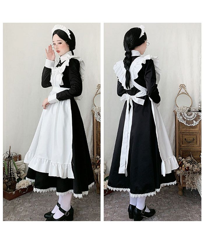 バックヤードファミリー BACKYARD FAMILY メイド服 メイドドレス ロング 英国風 (長袖) 長袖