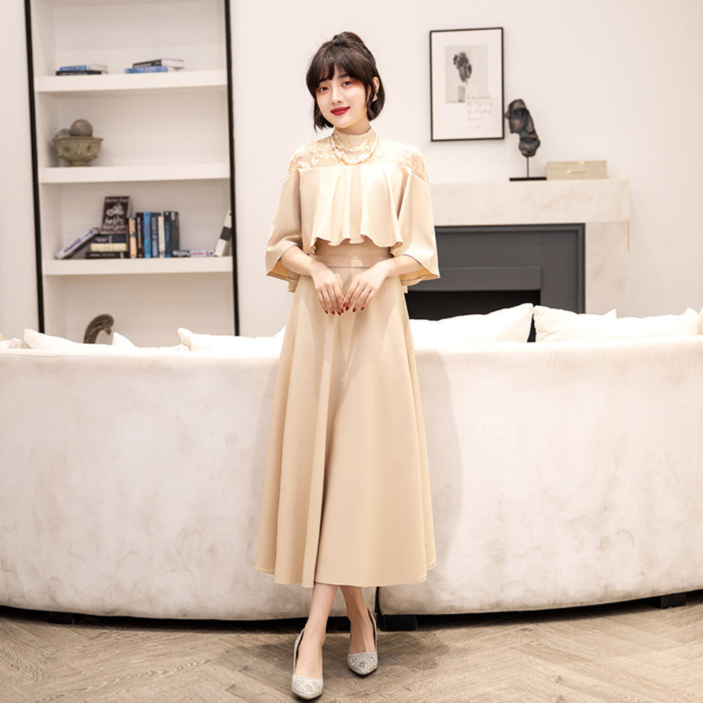 バックヤードファミリー BACKYARD FAMILY パーティードレス フォーマルワンピース ykpd8867,ベージュ