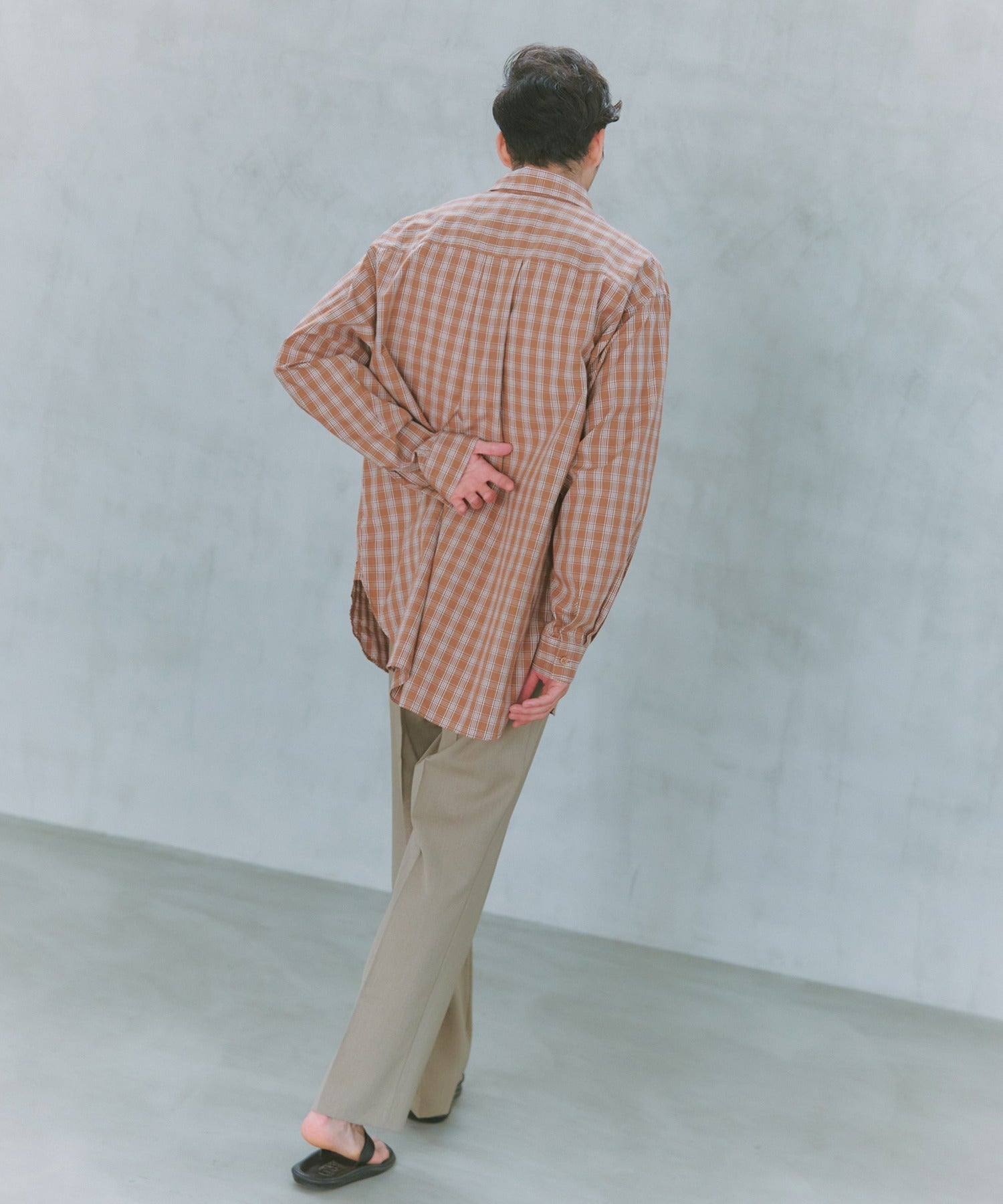 ニュアンス NewAnce New Standard Check Shirts -Over Fit - (ブラウン) ブラウン