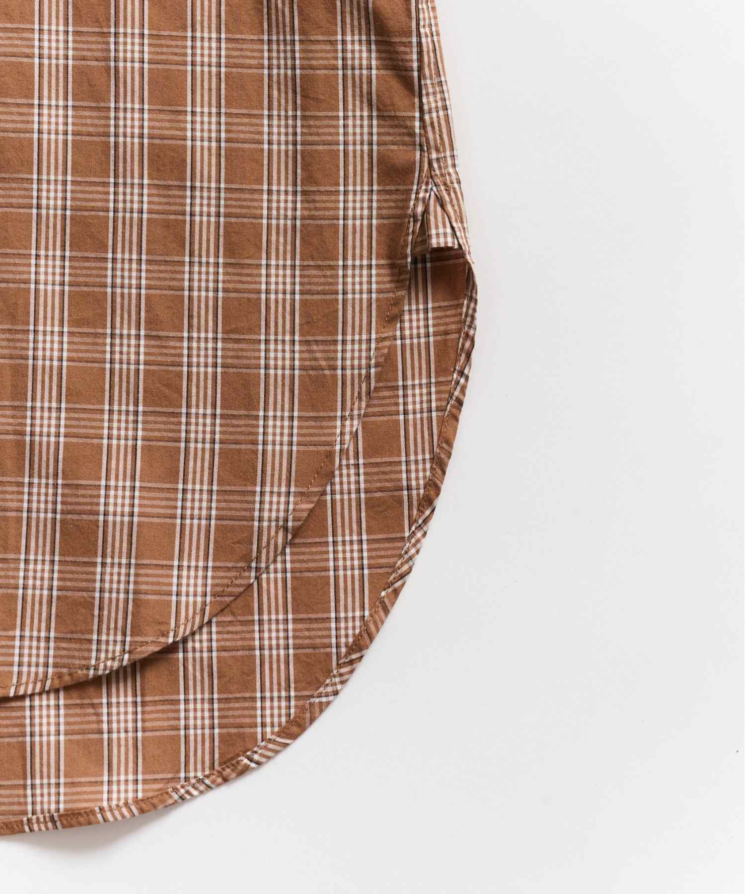 ニュアンス NewAnce New Standard Check Shirts -Over Fit - (ブラウン) ブラウン